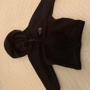 North face 6-12 month fleece sweater with hood